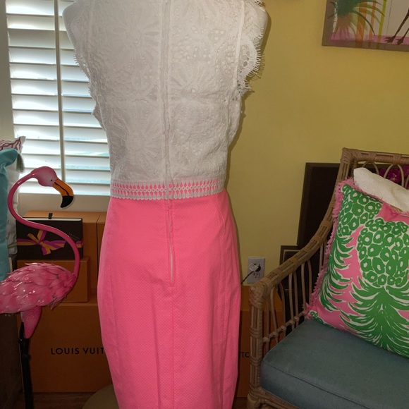 Lilly Pulitzer NWT Sharice Stretch Shift Dress Lillys Coral Size 10 - Picture 9 of 15